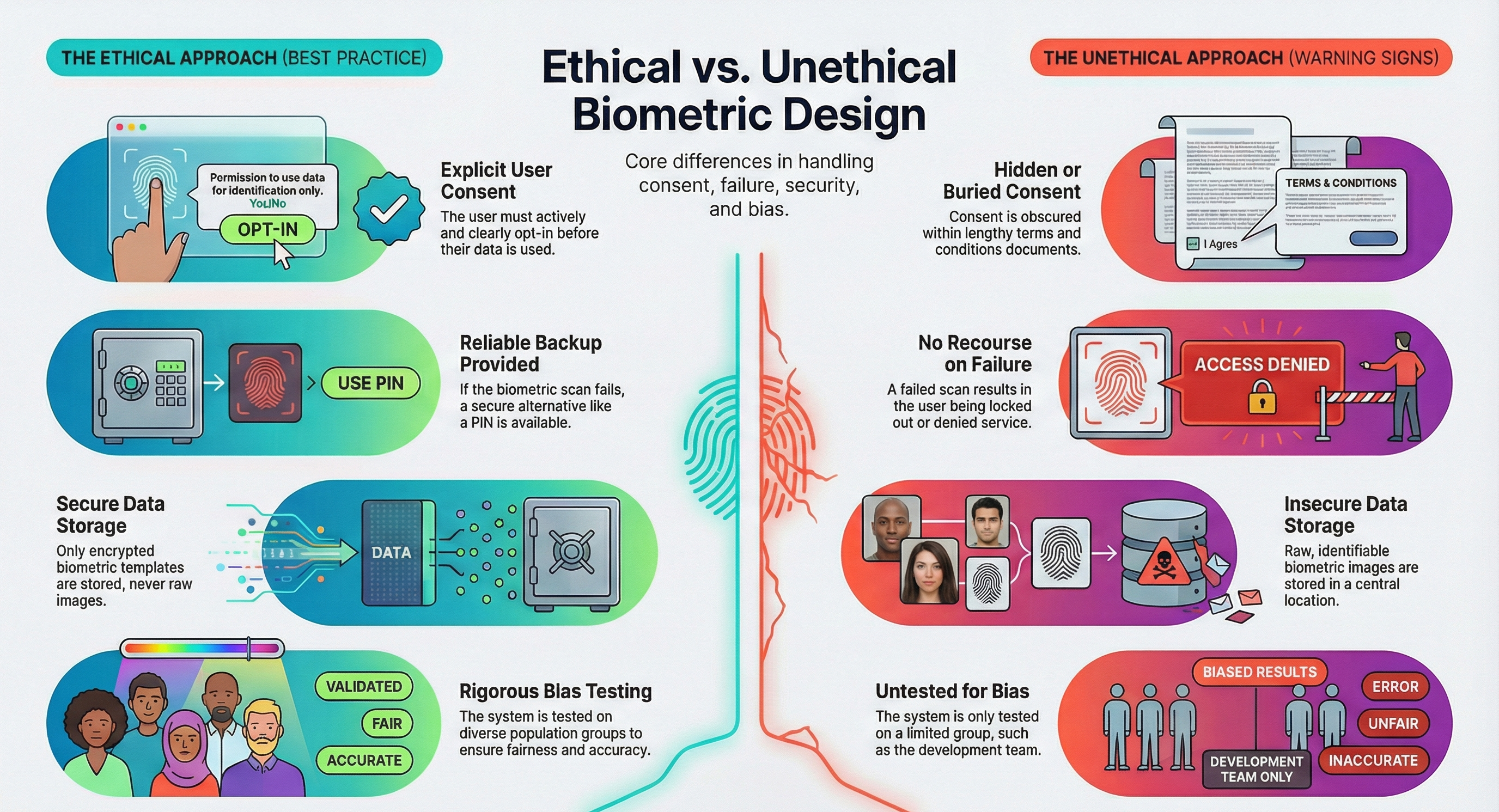 Ethical vs Unethical Biometric Design