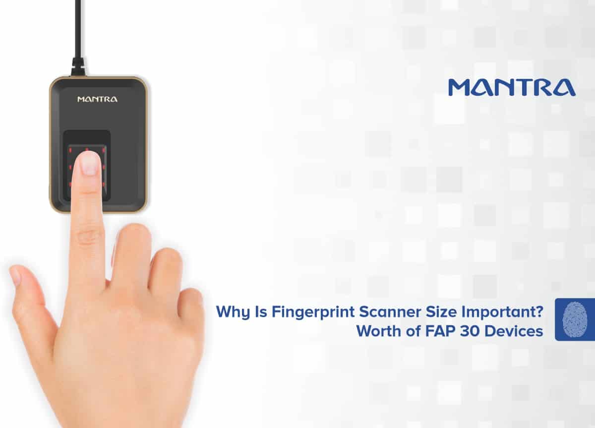 Fingerprint Scanner Size FAP30