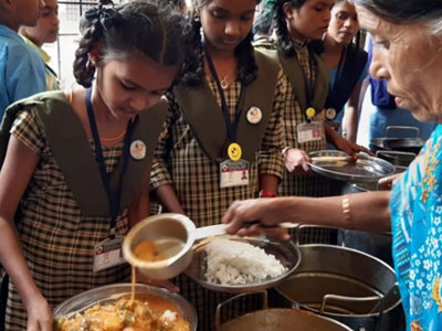 mid-day meal program in government schools
