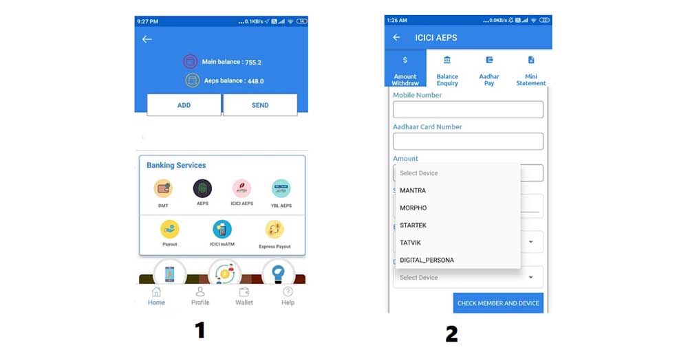 steps to do AePS transaction from any payment app
