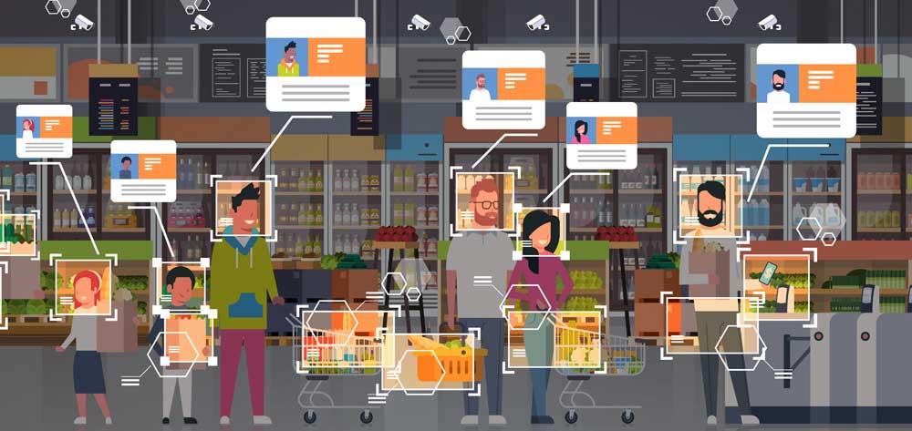 Video analytics monitoring people and their products at the retail store