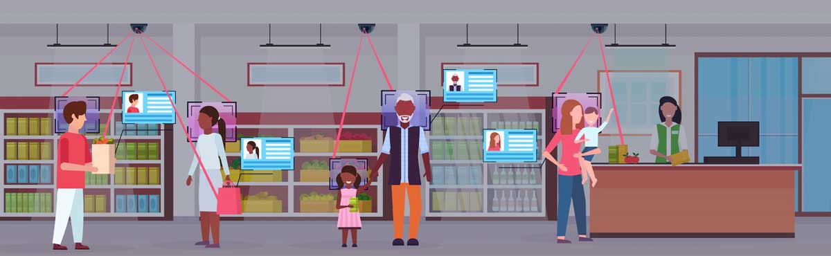Video analytic camera identifying the customer at a retail shop