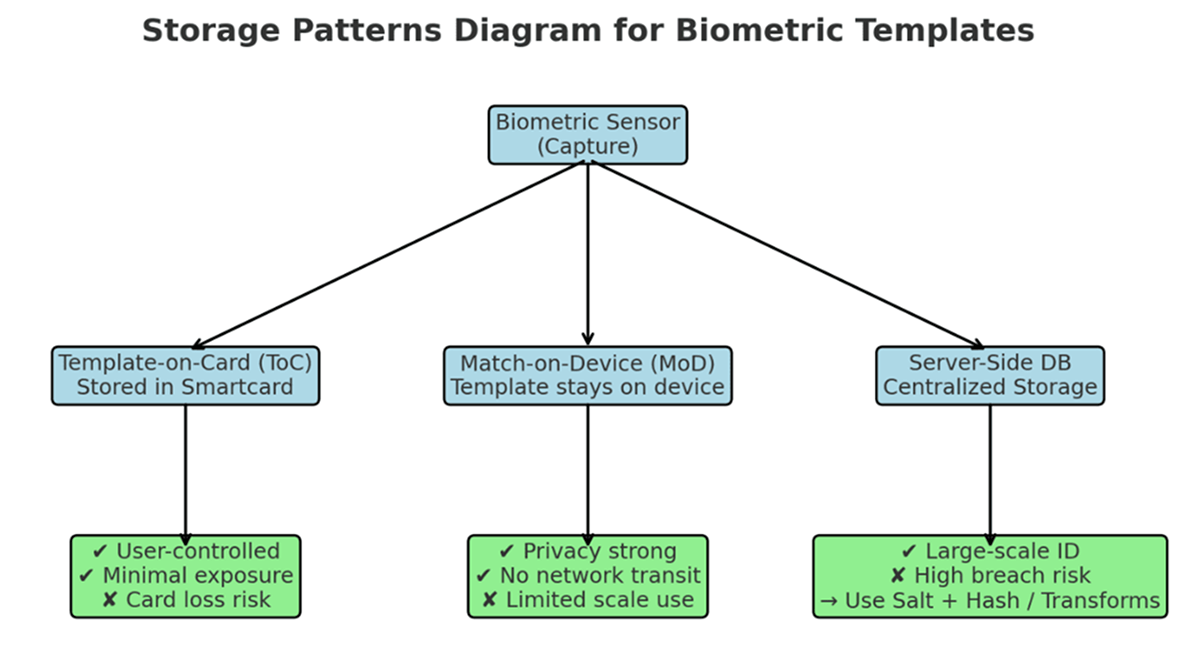 Storage Pattern Diagram For Biometric Templates