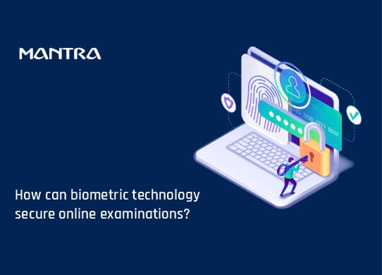 How can biometric technology secure online examinations